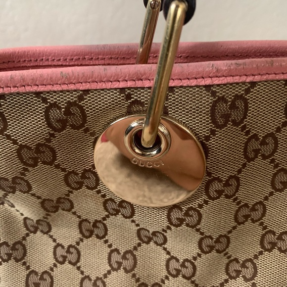 Gucci Monogram With Pink Leather - Picture 2 of 11